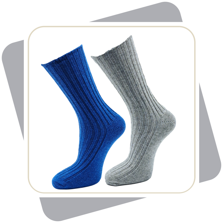 Herren Bio-Wollsocken, bunt  / 2 Paar