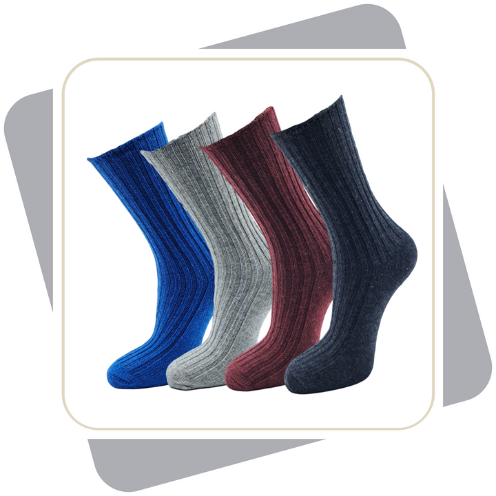 Herren Bio-Wollsocken, bunt  / 2 Paar