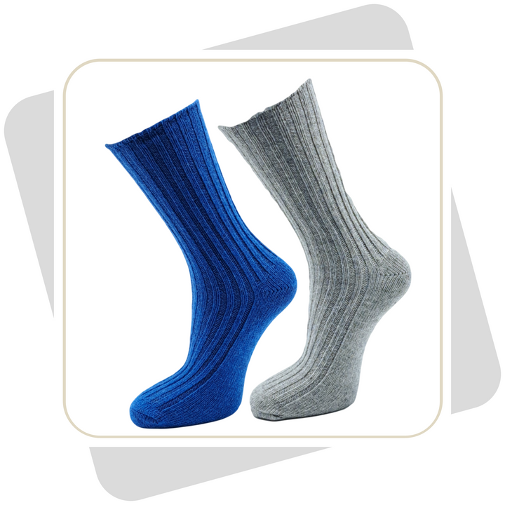 Damen Bio-Wollsocken, bunt  / 2 Paar