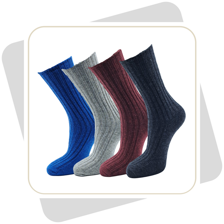 Damen Bio-Wollsocken, bunt  / 2 Paar