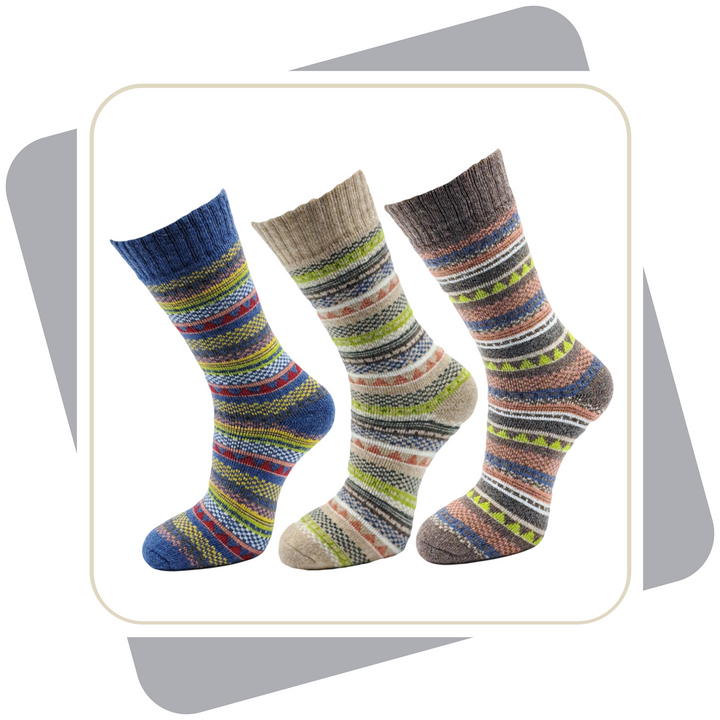 Herren Thermo Wollsocken mit Alpaka, Vollplüsch gefüttert / 2 Paar