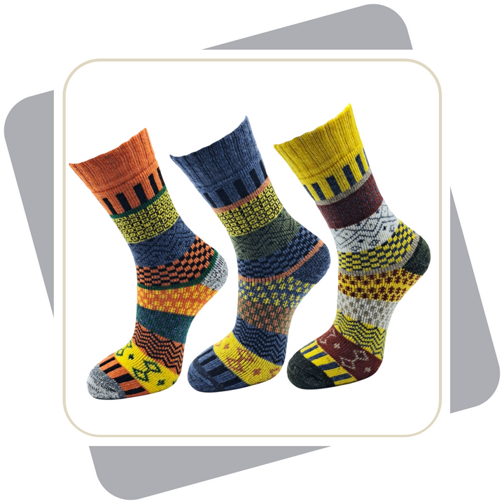 Damen Thermo Wollsocken dicke Qualität, Vollplüsch gefüttert / 2 Paar