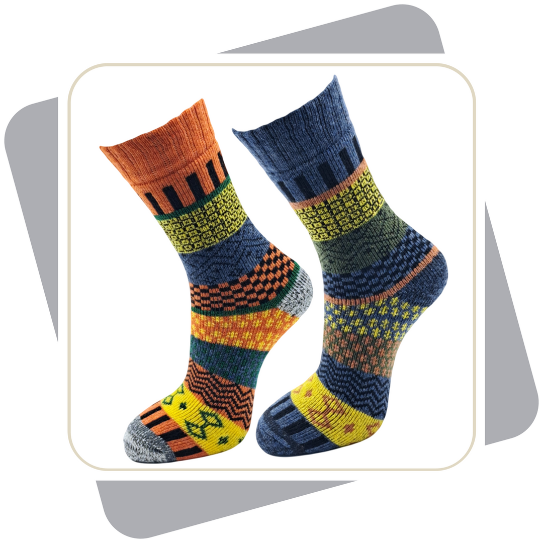 Damen Thermo Wollsocken dicke Qualität, Vollplüsch gefüttert / 2 Paar