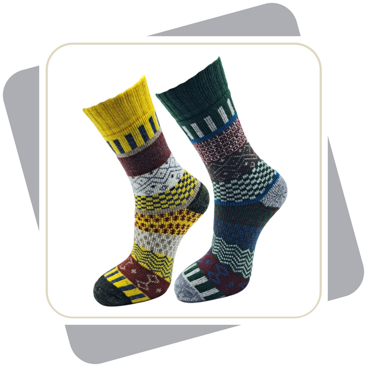 Damen Thermo Wollsocken dicke Qualität, Vollplüsch gefüttert / 2 Paar