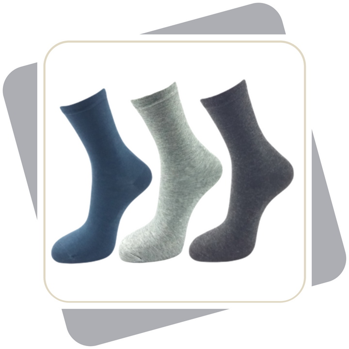 Damen Baumwollsocken mit Viskose / 3 Paar