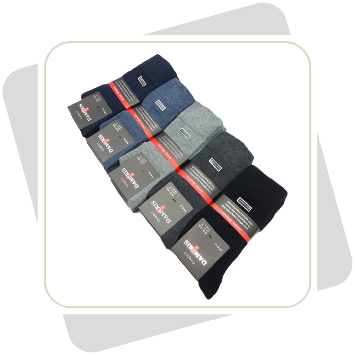 Herren Baumwollsocken ohne Gummi / 3 Paar