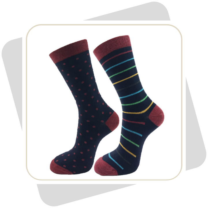 Herren Recycling-Socken, bunt / 2 Paar