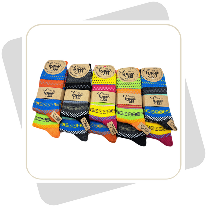 Herren Wollsocken, bunt \ 2 Paar