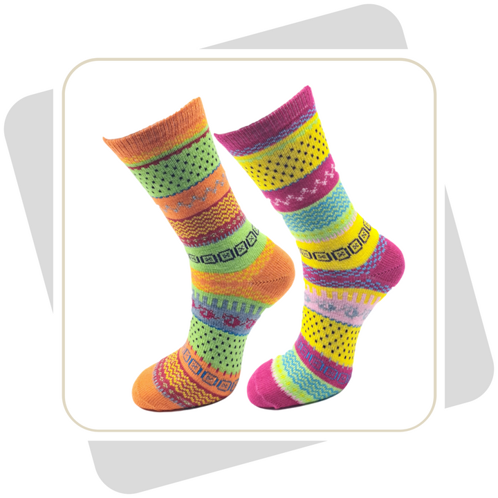 Herren Wollsocken, bunt \ 2 Paar