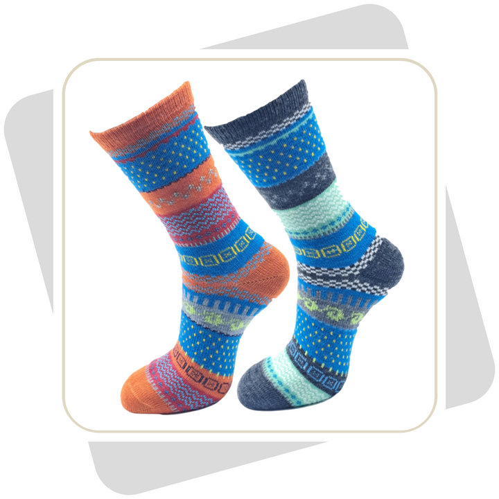 Herren Wollsocken, bunt \ 2 Paar