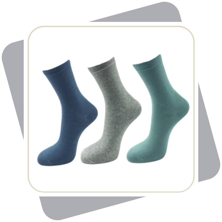 Damen Baumwollsocken mit Viskose / 3 Paar