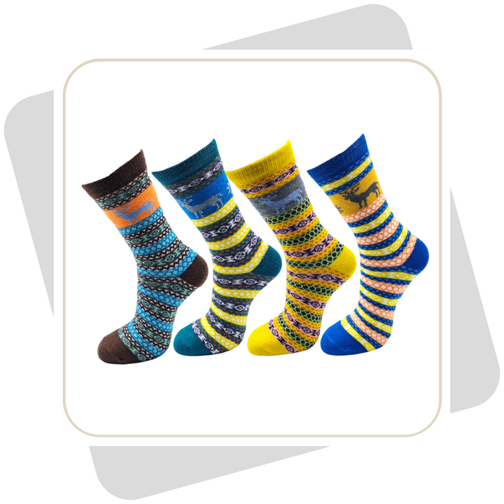 Herren Wollsocken, bunt \ 2 Paar