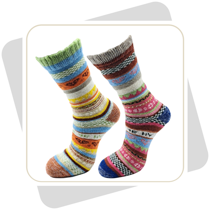 Herren Wollsocken, bunt, schwere Qualität/ 2 Paar