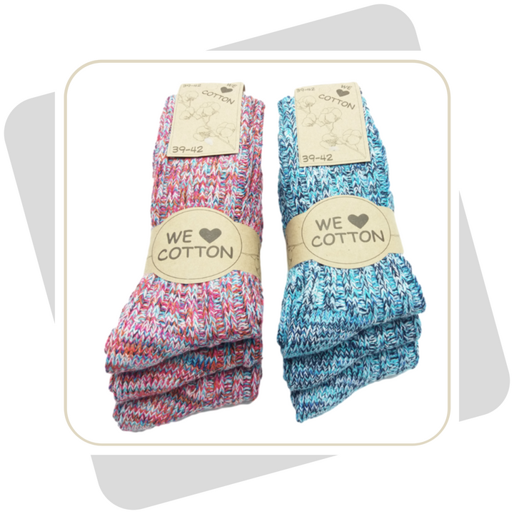 Herren Baumwollsocken, schwere Qualität / 3 Paar