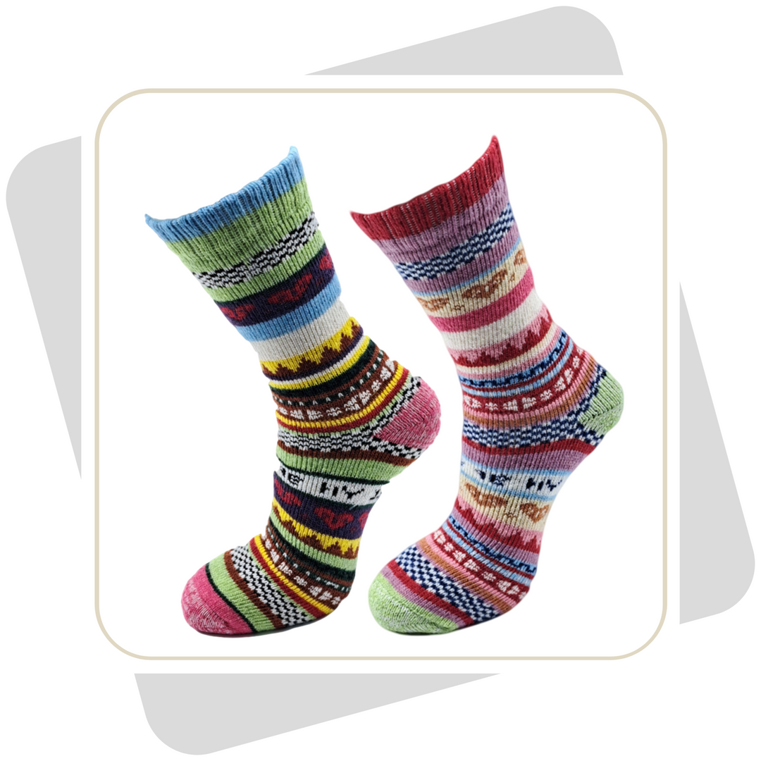 Herren Wollsocken, bunt, schwere Qualität/ 2 Paar