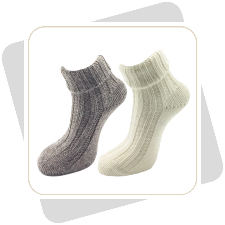 Damen Wollsocken mit Alpaka / 2 Paar!