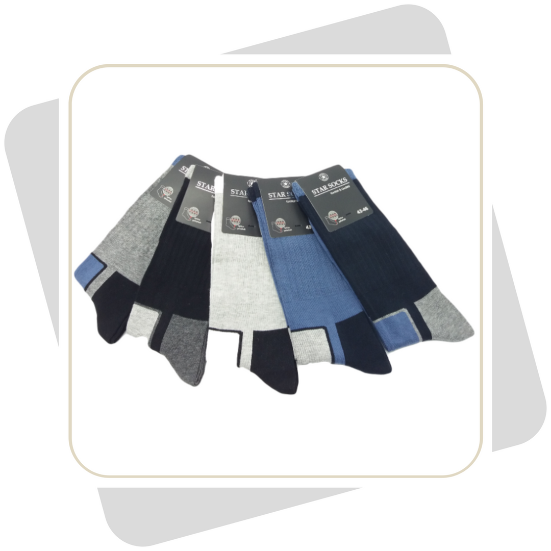 Herren Baumwollsocken / 5 Paar