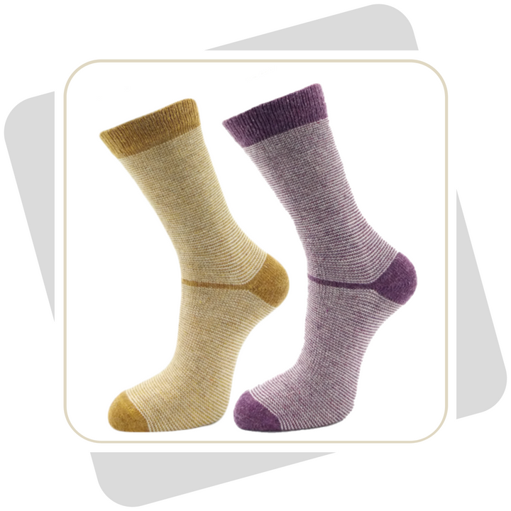 Damen Wollsocken mit Alpaka und Merinowolle \ 2 Paar