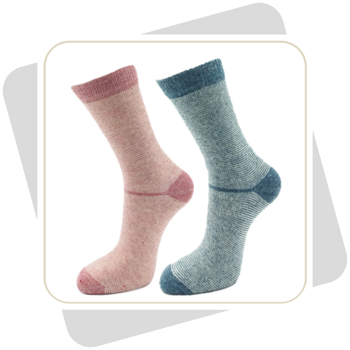 Damen Wollsocken mit Alpaka und Merinowolle \ 2 Paar