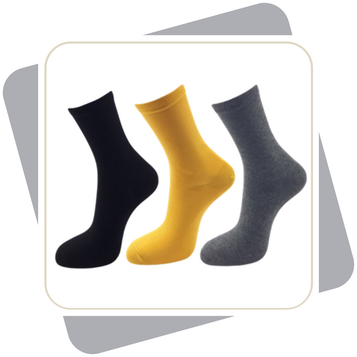 Damen Baumwollsocken mit Viskose / 3 Paar