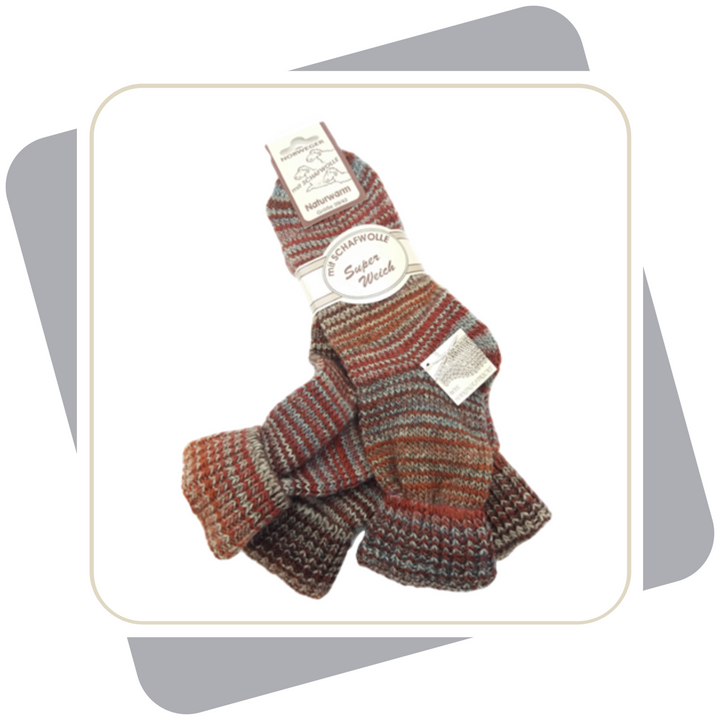 Herren Wollsocken, bunt (wie selbstgestrickt) \ 2 Paar