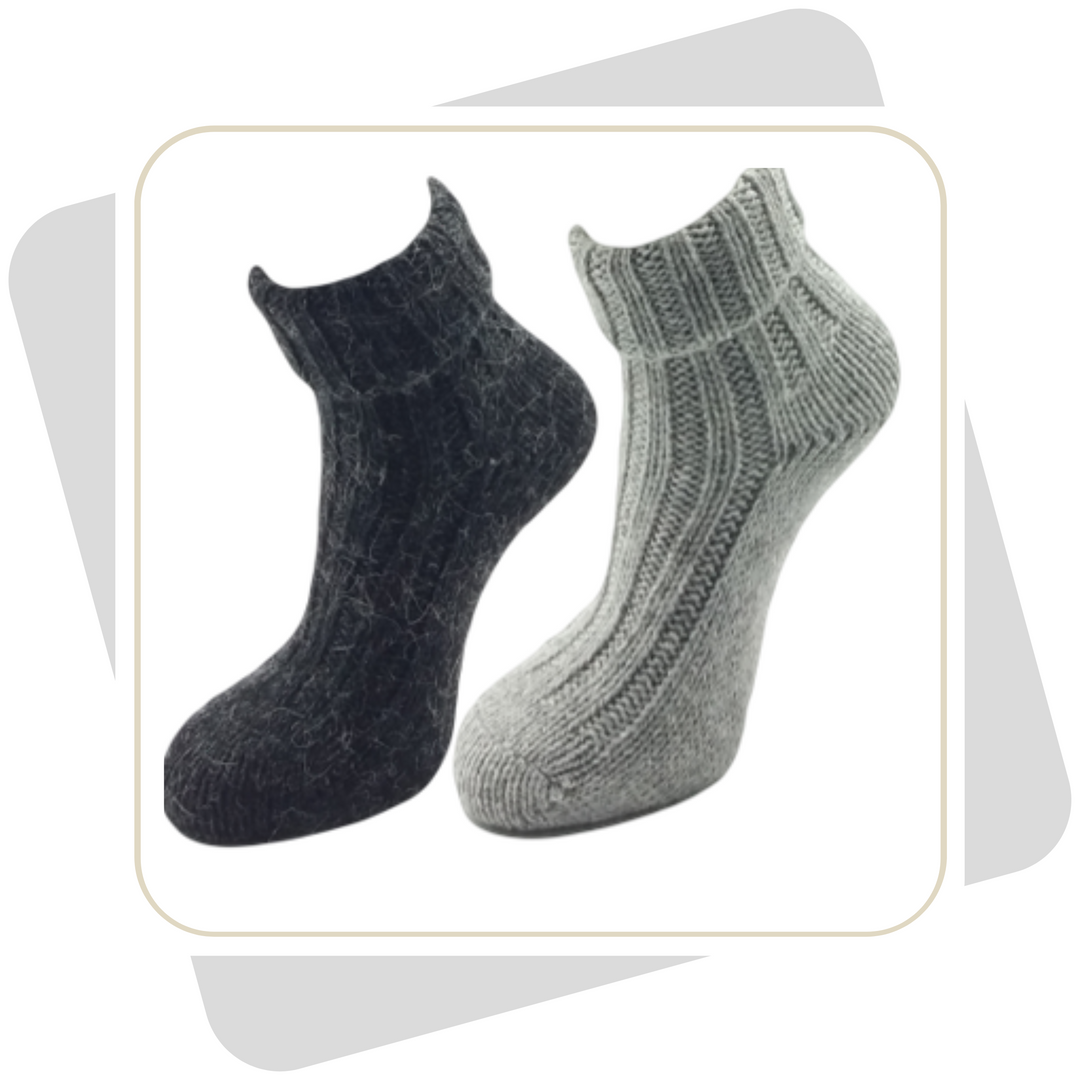 Damen Wollsocken mit Alpaka / 2 Paar!