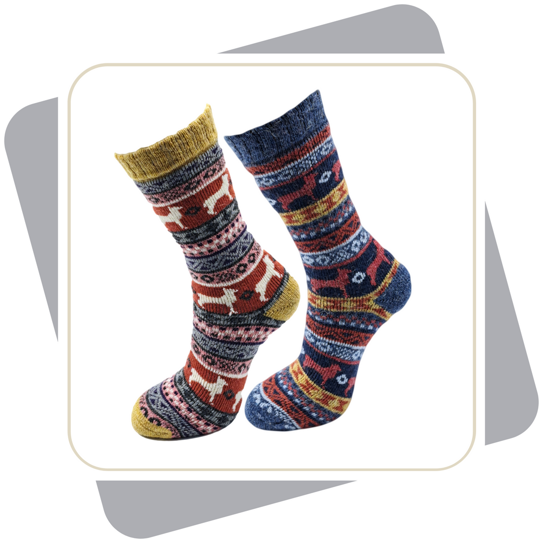 Herren Wollsocken mit Alpaka und Merinowolle, schwere Qualität \ 3 Paar