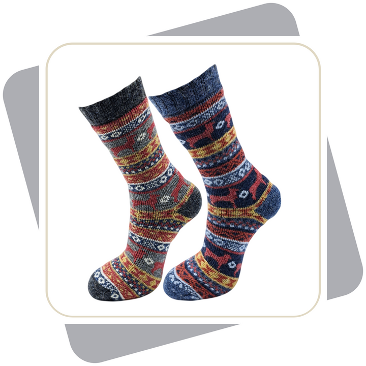 Herren Wollsocken mit Alpaka und Merinowolle, schwere Qualität \ 3 Paar