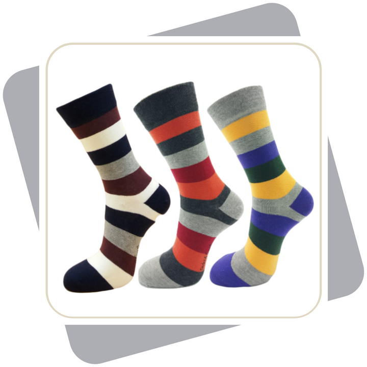 Herren Baumwollsocken, bunt / 2 Paar