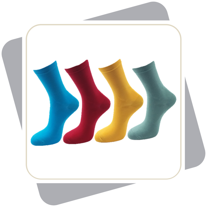 Damen Baumwollsocken mit Viskose / 3 Paar