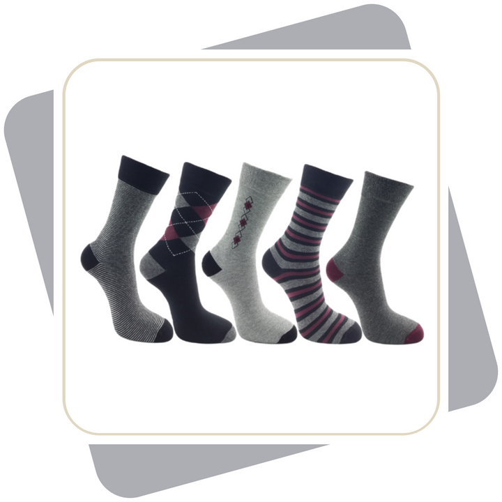 Herren Baumwollsocken / 5 Paar