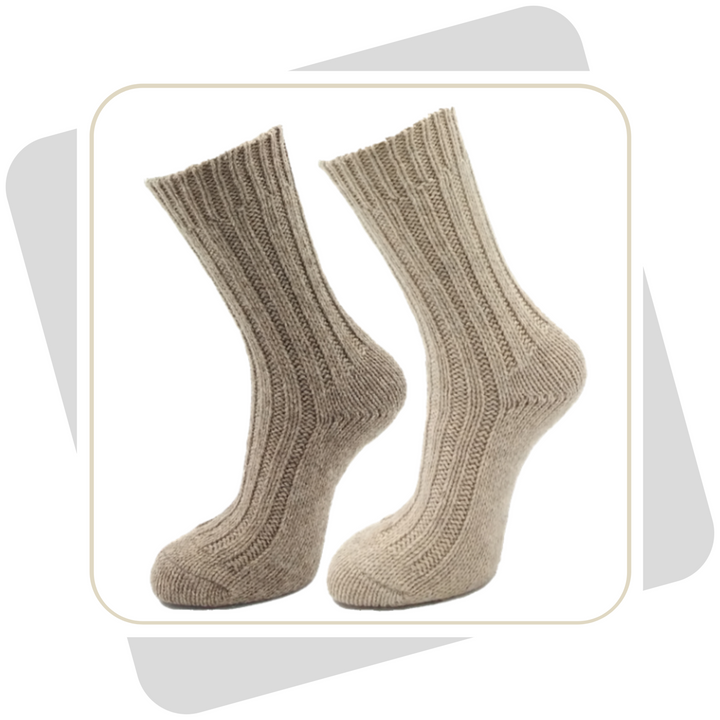 Damen Wollsocken mit Alpaka, schwere Qualität /2 Paar